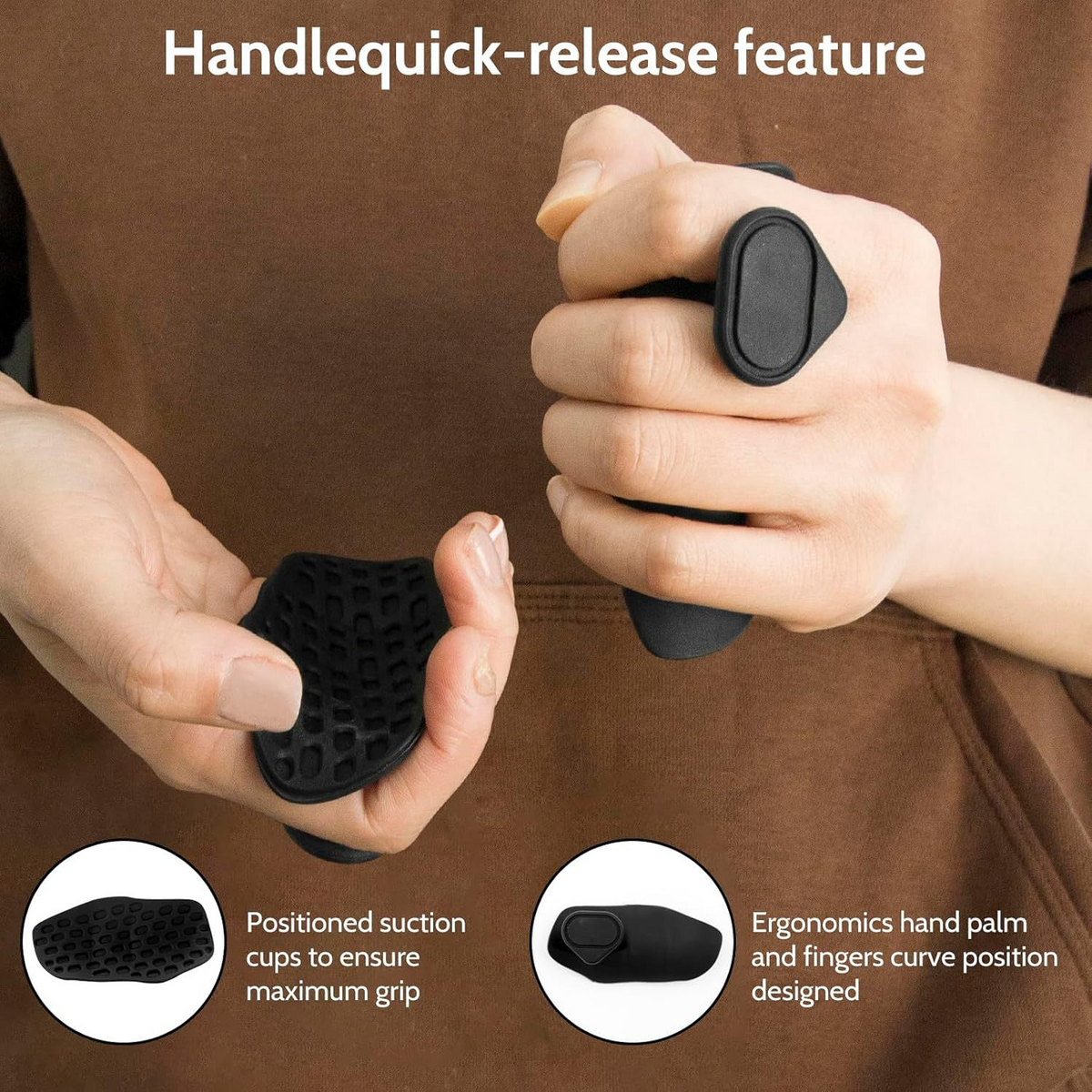 Grip Strengthener Spring showing ergonomic handle with quick-release feature, ideal for improving grip and hand strength.